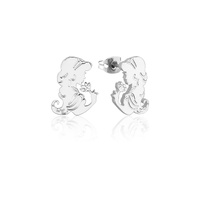 Disney Couture Kingdom - Aladdin - Princess Jasmine Stud Earrings White Gold