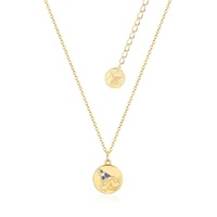 Disney Couture Kingdom - Fantasia - Sorcerer Mickey Medallion Necklace Yellow Gold