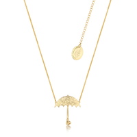 Disney Couture Kingdom - Mary Poppins - Umbrella Necklace Yellow Gold