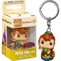 Pop! Vinyl Keychain - Walt Disney World 50th Anniversary - Peter Pan at the Pan's Flight Attraction Diamond Glitter US Exclusive