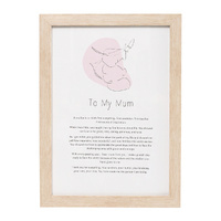 Splosh Gift Of Words plaque - To My Mum