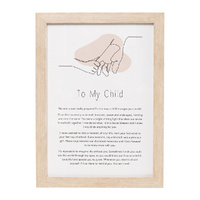 Splosh Gift Of Words plaque - To My Child