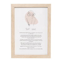 Splosh Gift Of Words plaque - Self Love