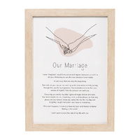 Splosh Gift Of Words plaque - Marriage