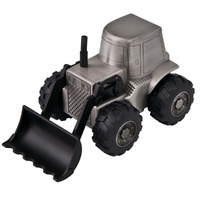 Russell Collection Money Bank - Pewter Finish Front Loader Digger