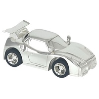 Russell Collection Money Bank - Silver Plated Sports Car