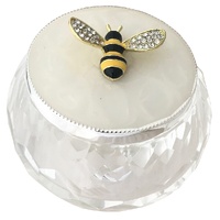 Russell Collection - Glass and Epoxy Bee Jewellery Box