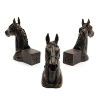 Jardinopia Potty Feet - Antique Bronze Horses Head (Set Of 3)