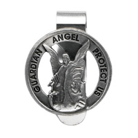 Visor Clip Pewter - Guardian Angel