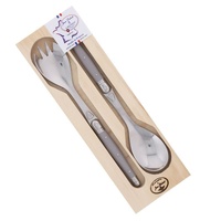 Jean Dubost Laguiole Maison - 2pc Salad Server Set Grey Atelier