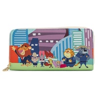 Loungefly Disney Zootopia - Chibi Group Zip Around Wallet