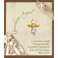 Guardian Angel Birthstone Lapel Pin - November