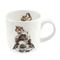 Royal Worcester Wrendale Mug - Piggy In The Middle