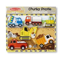 Melissa & Doug Chunky Puzzle - Construction 6pc