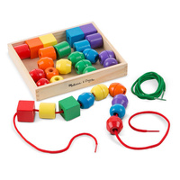 Melissa & Doug Classic Toy - Primary Lacing Beads