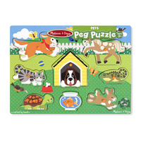 Melissa & Doug Peg Puzzle - Pets 8pc