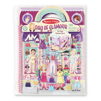 Melissa & Doug Reusable Puffy Sticker Activity Book - Day of Glamour