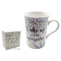 Tree of Life Mug - Wake Up And Be Awesome