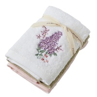 Pilbeam Living - Lilac Bouquet Face Washer (Set of 3)