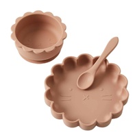 Pilbeam Nordic Kids - Henny Silicone 3pc Dining Set - Terracotta