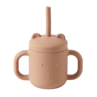 Pilbeam Nordic Kids - Henny Silicone Sippy Cup with Straw - Terracotta