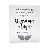 Infinity Message Plaque - Guardian Angel