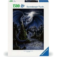 Ravensburger Puzzle 1500pc - The Black and Blue Dragon