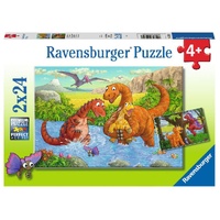 Ravensburger Puzzle 2 x 24pc - Dinosaurs at Play