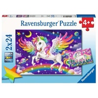 Ravensburger Puzzle 2x24pc - Unicorn and Pegasus