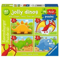 Ravensburger Puzzle 2, 3, 4, 5pc - My First Puzzle Jolly Dinos