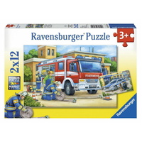 Ravensburger Puzzle 2 x 12pc - Police and Firefighters