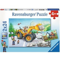 Ravensburger Puzzle 2 x 24pc - Diggers at Work