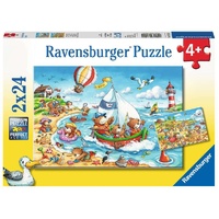 Ravensburger Puzzle 2 x 24pc - Seaside Holiday