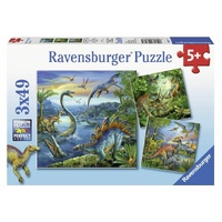 Ravensburger Puzzle 3 x 49pc - Dinosaur Fascination