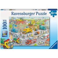 Ravensburger Puzzle 100pc XXL - Vehicles in the City