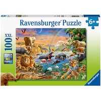 Ravensburger Puzzle 100pc XXL - Savannah Jungle Waterhole