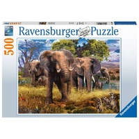 Ravensburger Puzzle 500pc - Elephant Family