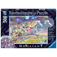 Ravensburger Puzzle 500pc - Brilliant - Unicorn and Butterflies