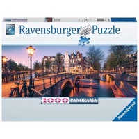 Ravensburger Puzzle 1000pc - Evening in Amsterdam Panorama