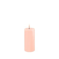 Deluxe Homeart Flameless Candle - Light Pink 5 x 12.5cm