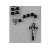 Large Wood Rosary (Black)