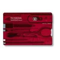 Victorinox Swisscard - Classic Red Translucent