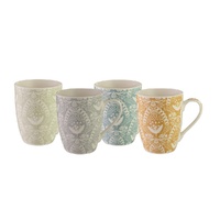 Bundanoon Coupe Mug - Lace (Set of 4)