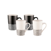 Bundanoon Tube Mug - Monochrome Hem (Set of 4)