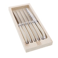 Jean Dubost Laguiole Simplicite - 6pc Steak Knife Set Ivory