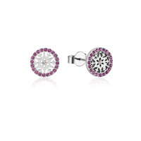 Disney Couture Kingdom - Frozen 2 - February Birthstone Snowflake Stud Earrings