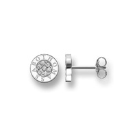 Thomas Sabo Earrings - Classic Pavé White Stones Silver Studs