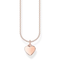 Thomas Sabo Charm Club - Heart Plain Rose Gold Charm Necklace 36-38cm