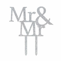 Wedding Cake Topper Mr & Mr by Splosh