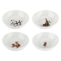 Royal Worcester Wrendale Bowls - Ducks, Hare, Squirrel, Mouse (Set of 4)